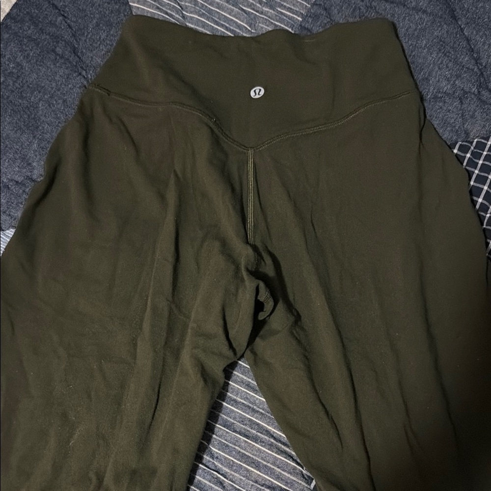 lululemon athletica Olive Green Track Joggers
